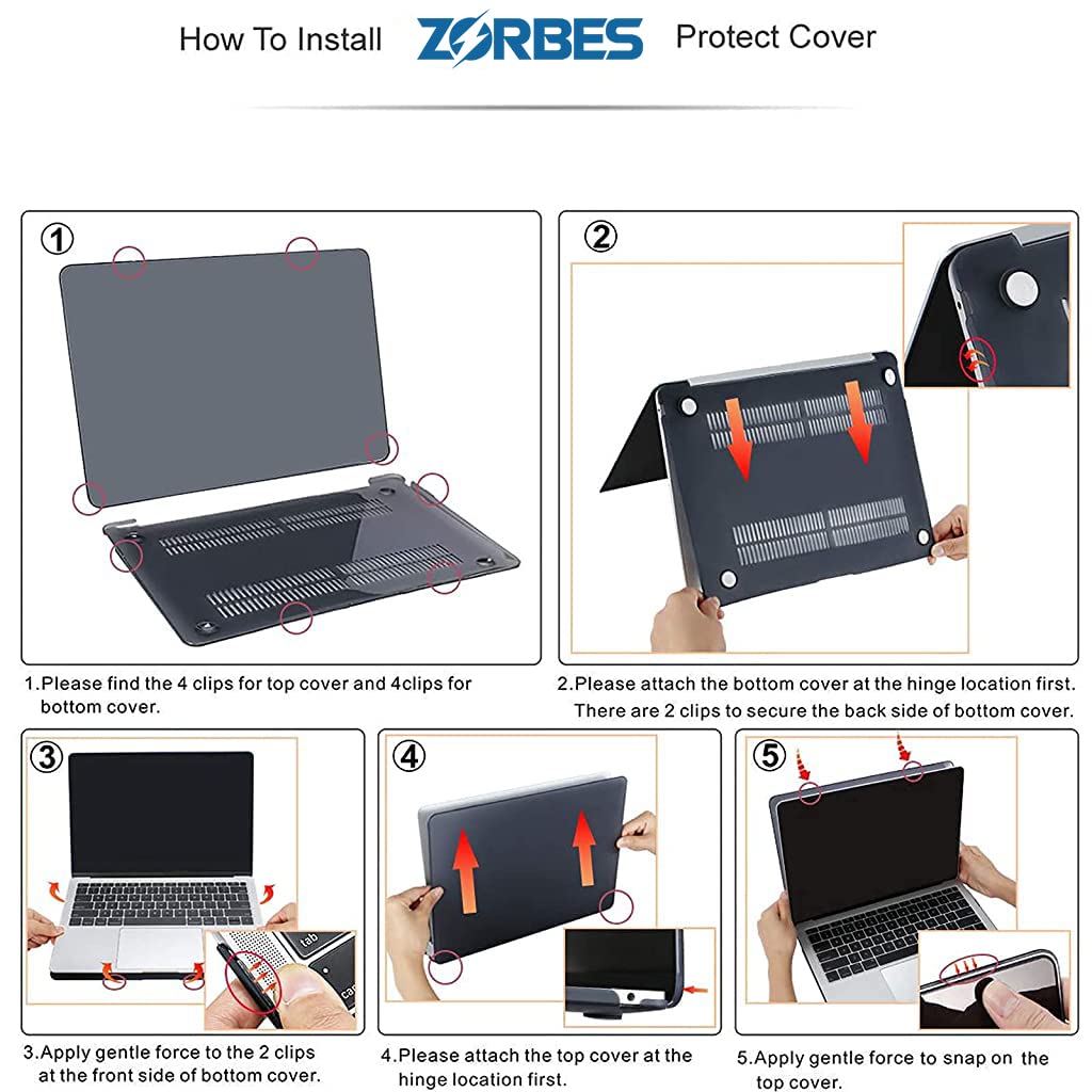 ZORBES® 13.3 Inch Protective Cover Compatible with MacBook Air - verilux