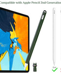 Verilux Cute Pencil Cover for iPad Pencil 2nd Gen, (Pen not Included) Silicone Soft Protective Cover Accessories Compatible with iPad Pencil 2nd Generation (Green)