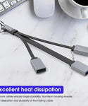 Verilux USB C OTG Adapter,Portable USB Type C Hub,USB C Splitter with USB3.0/2.0 Ports,SD/TF Card Slots for MacBook, Mac Pro, Mac Mini, iMac, Surface Pro, XPS, PC, Flash Drive, More USB C Devices