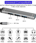Verilux USB C Hub, 4-Port High Speed Type C Hub with Braided Cord are Hard to Break, USB 3.0/2.0 Ports Compatible for PC, MacBook Pro/Air/M1, Mac Pro, iMac, Surface Pro, XPS,Samsung