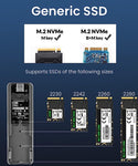 M.2 NVME SATA SSD Enclosure