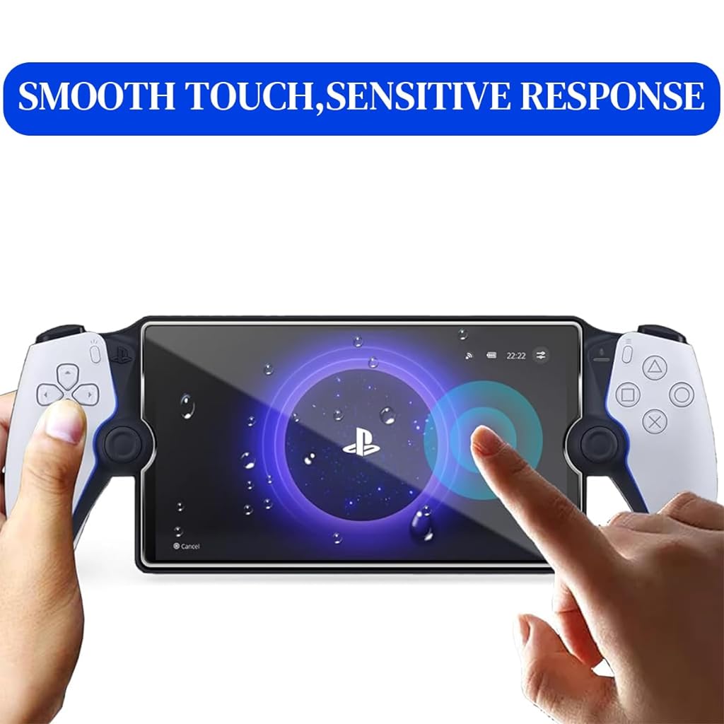 ZORBES® 2 Packs Screen Protector for Playstation Portal Remote Player 8 inch, Tempered Glass Screen Protector for Playstation 5 Portal Handheld, Ultra HD, Anti-Scratch, Anti-Fingerprint, Bubble-Free - verilux