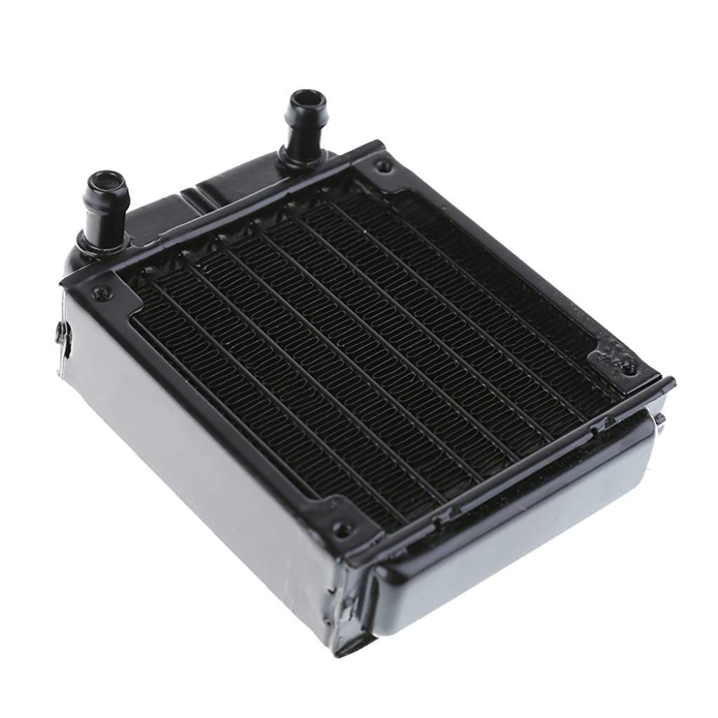 Verilux® 80mm Aluminum Water Cooling Radiator Computer PC Water Cooling System Part (Black Cooling Radiator) - verilux