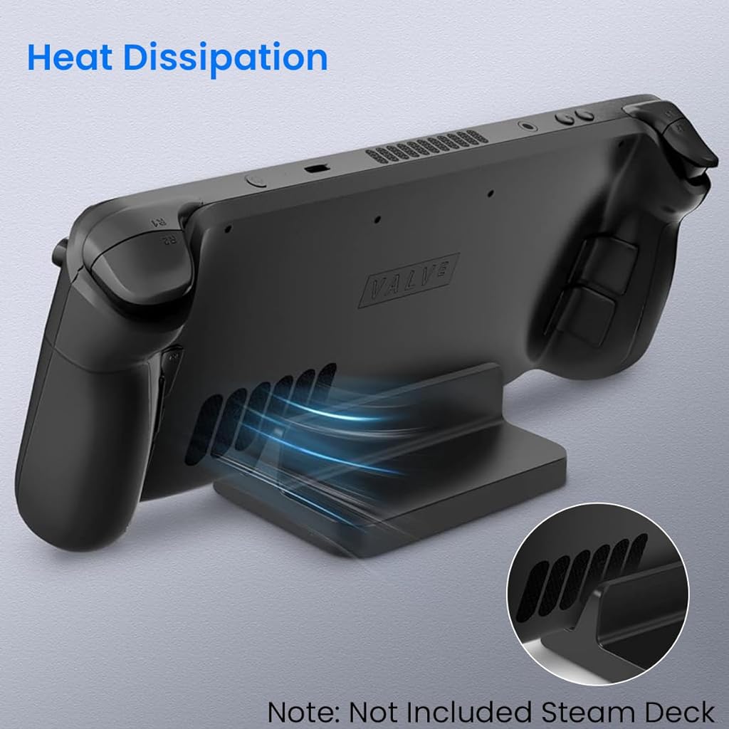 ZORBES® Holder for Steam Deck Desk Stand for Rog Ally Switch Game Pad Stand Anti-Slip Base Design Steam Deck Accessories Holder Stand for Asus Rog Ally Gaming Console/Steam Deck/Switch/OLED/Lite - verilux