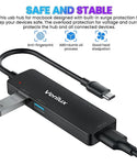 Verilux Type C Card Reader Micro SD Card Reader All in One SD Card Reader 5 in 1 Multi USB C Adapter with USB2.0/USB3.0 Ports Compatible with PC, MacBook Air/Pro M1, Mac Mini, iMac, Surface Pro