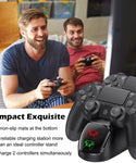Verilux 800MA PS4 Controller Charger, Dual Slot PS4 Controller Charger, PS4 Charging Dock Station, USB PS4 Controller Charger Station for Playstation 4/ PS4 Slim / PS4 Pro/PS4 Controller