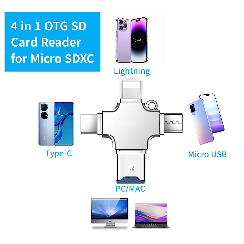 Micro SD Card Reader 4 in 1