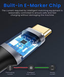 Verilux Type C Extension Cable 3.3ft (Gen 2/10Gbps), USB 3.1 Type C Male to Female Extension Cable 4K Video 100W/5A Fast Charging Braided Cable for MacBook Pro/Air/M1, iPad Pro Dell XPS Surface Book