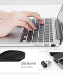 Portable Wireless Bluetooth Mouse - Black