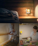 Verilux 2 Packs LED Night Lamp for Bedroom, Charging-Free Plug-in Night Light Smart Automatic ON/Off Dusk to Dawn Wall Lights Bedside Night Ligh for Decoration(Light Senor, Not Motion Sensor)