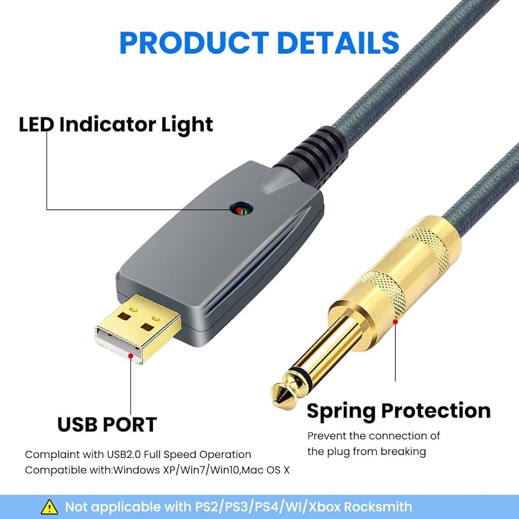 ZORBES® USB Microphone Cable 3M (9.8 FT) USB Male to XLR Female Microphone MIC Link Cable Studio Audio Adapter Connector Studio Audio Cable Connector Cords Adapter for Microphones Recording,Black - verilux