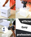 Verilux Mini Photo Studio Super Bright Photography Light Box Lightbox Portable Shooting Light Tent with 6 Colors Photography Backdrops Waterproof Background Screen Carrying Bag (20 Centimeter)