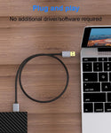 Verilux USB to Micro B 3.0 Cable USB 3.0 A to Micro USB Cord Hard Drive Cable Compatible with MacBook Pro/Air, Toshiba, Seagate, WD External Hard Drive, Galaxy S8/S9/S10, My Passport Elements