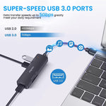 5 in 1 USB Hub Micro SD Card Reader - verilux