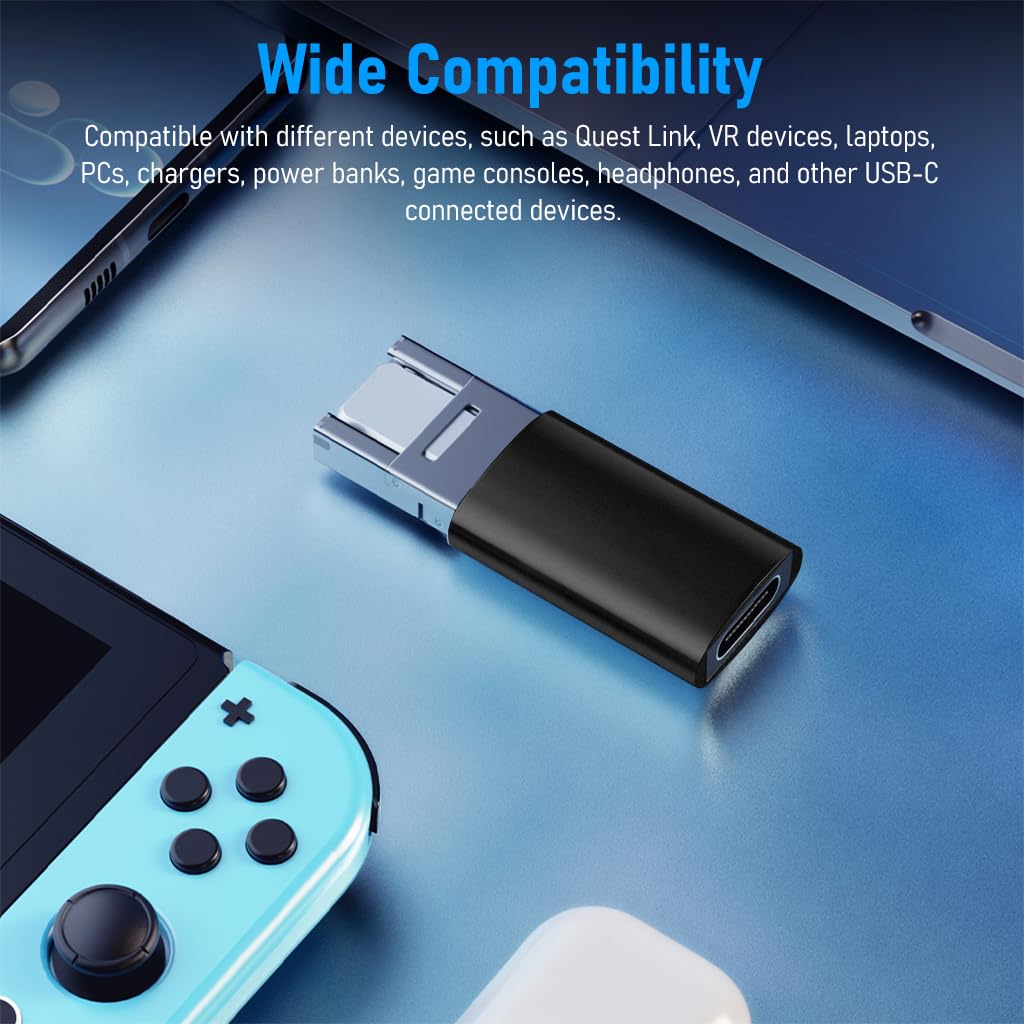 Verilux® OTG Adapter 3 in 1 USB C Female to Light-ning, USB A, Micro USB Male OTG Adapter PD 30W Fast Charging Type C to Light-ning Connector Type C Charger Converter for iPhone iPad