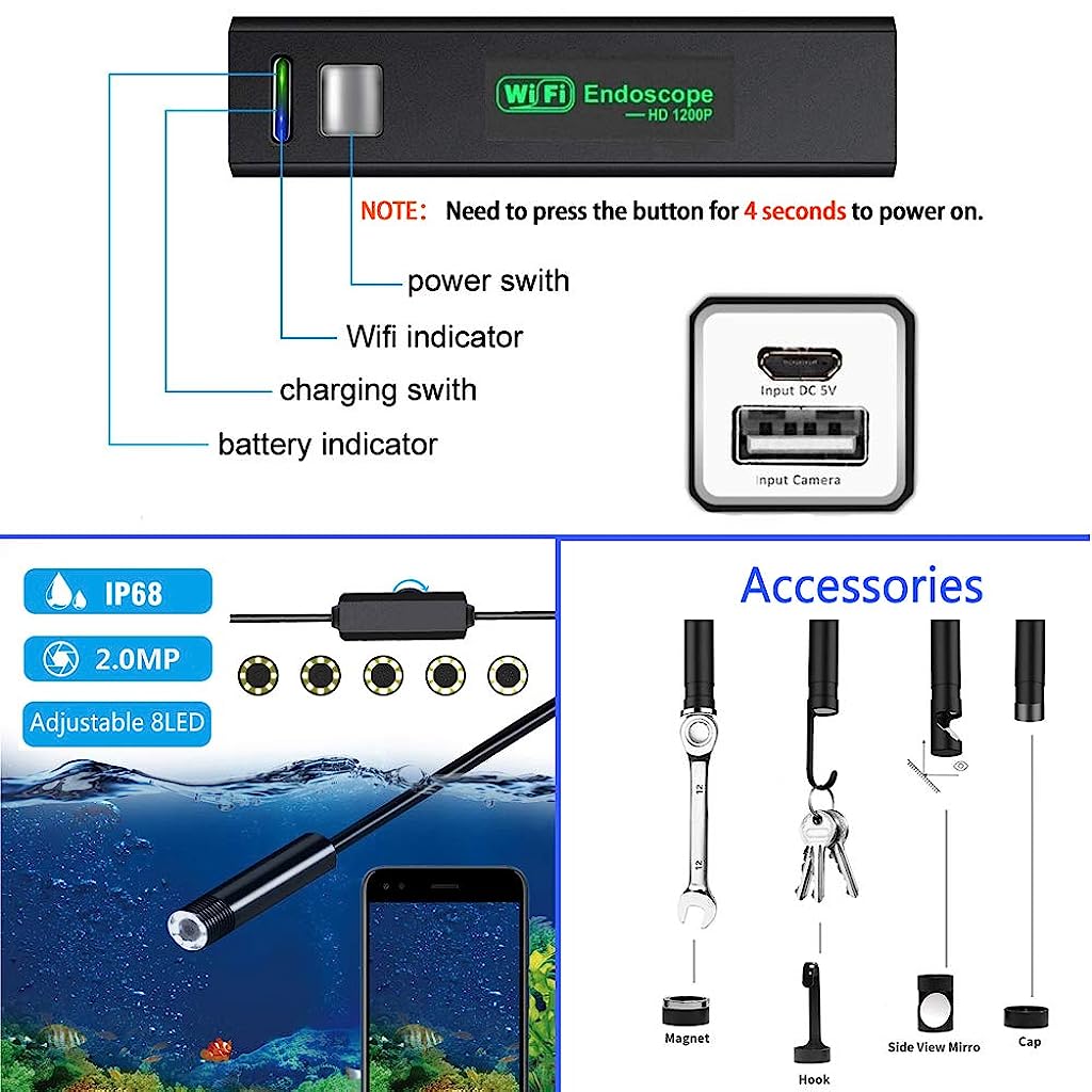 Endoscope Inspection Camera 1200P HD (5M) - verilux