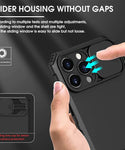 Verilux for iPhone 13 Case with Stand, iPhone 13 Cover with Camera Protection, Shockproof Heavy Duty Protective iPhone 13 Case, TPU iPhone 13 Back Cover with Slide Camera Cover