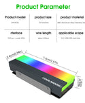 Verilux SSD Aluminum Cooler 5V ARGB M.2 2280 Heatsink SSD Aluminum Cooler for PCIE NVME NGFF or SATA 2280 M.2 SSD, Motherboard LED RGB Lights with Silicone Thermal Pad and SSD Not Included