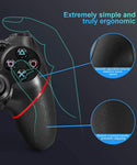 Verilux Controller Compatible with PS4 - Wireless Bluetooth Controller Gamepad Joystick with Dual Shock Touch Panel Compatible for PS4/ Pro/Slim with 6-axis Gyro Sensor, Motion Motors