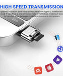 Verilux Micro SD Card Reader Mini Type C Card Reader TF Card Reader with Keychain USB C to Micro SD SDHC SDXC OTG Memory Card Reader Compatible with Laptops, MacBook Pro, Galaxy Note 20 S20