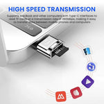 Verilux Micro SD Card Reader Mini Type C Card Reader TF Card Reader with Keychain USB C to Micro SD SDHC SDXC OTG Memory Card Reader Compatible with Laptops, MacBook Pro, Galaxy Note 20 S20 - verilux