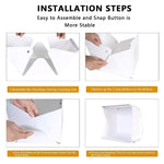 20x20cm 2 Lighting Color Foldable Photo Studio