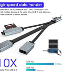 Verilux USB C OTG Adapter,Portable USB Type C Hub,USB C Splitter with USB3.0/2.0 Ports,SD/TF Card Slots for MacBook, Mac Pro, Mac Mini, iMac, Surface Pro, XPS, PC, Flash Drive, More USB C Devices