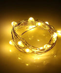 Verilux 2M Light String 20 LED Cork Stopper Lamp Copper Light Party Decor (Warm White, 2.0)