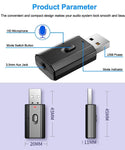 2-in-1 USB Car Bluetooth 5.0 Adapter