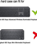 Verilux Hard EVA Storage Case for MX Keys Advanced Waterproof Keyboard Hard Storage Bag Keyboard Sorage Case Travel Case