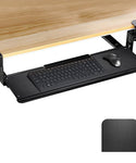 Verilux Keyboard Stand with Mouse Mat, Keyboard Tray Under Desk, Pull Out Keyboard Rack, Nail-Free Installation Drawer Style Keyboard Rack Clamp Mount Pull Out Keyboard Holder for PC/Office Desk