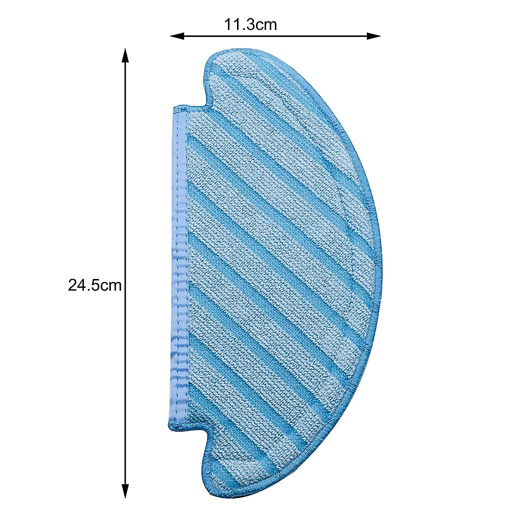 Verilux 3 Pcs Mop Cloth Pads for Ecovacs DEEBOT OZMO T8 N8+ N8 Pro Vacuum Cleaner Replacement Parts Acccessory