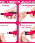 MAYCREATE Protable Mini Electric File Nail Drill Manicure Machine Kit Set EU Plug Golden