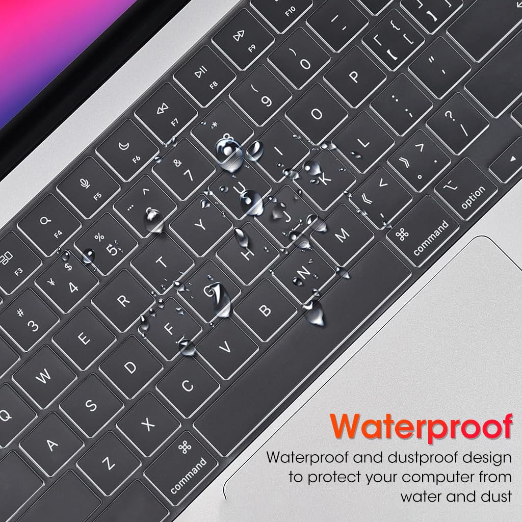 ZORBES® Keyboard Cover for 2023 New MacBook Air 15.3 Inch M2 Chip A2941 & MacBook Air 13.6 inch M2 Chip A2681 - TPU Keyboard Cover Skin, Full Protection, Waterproof & Ultra Thin 0.13mm - verilux