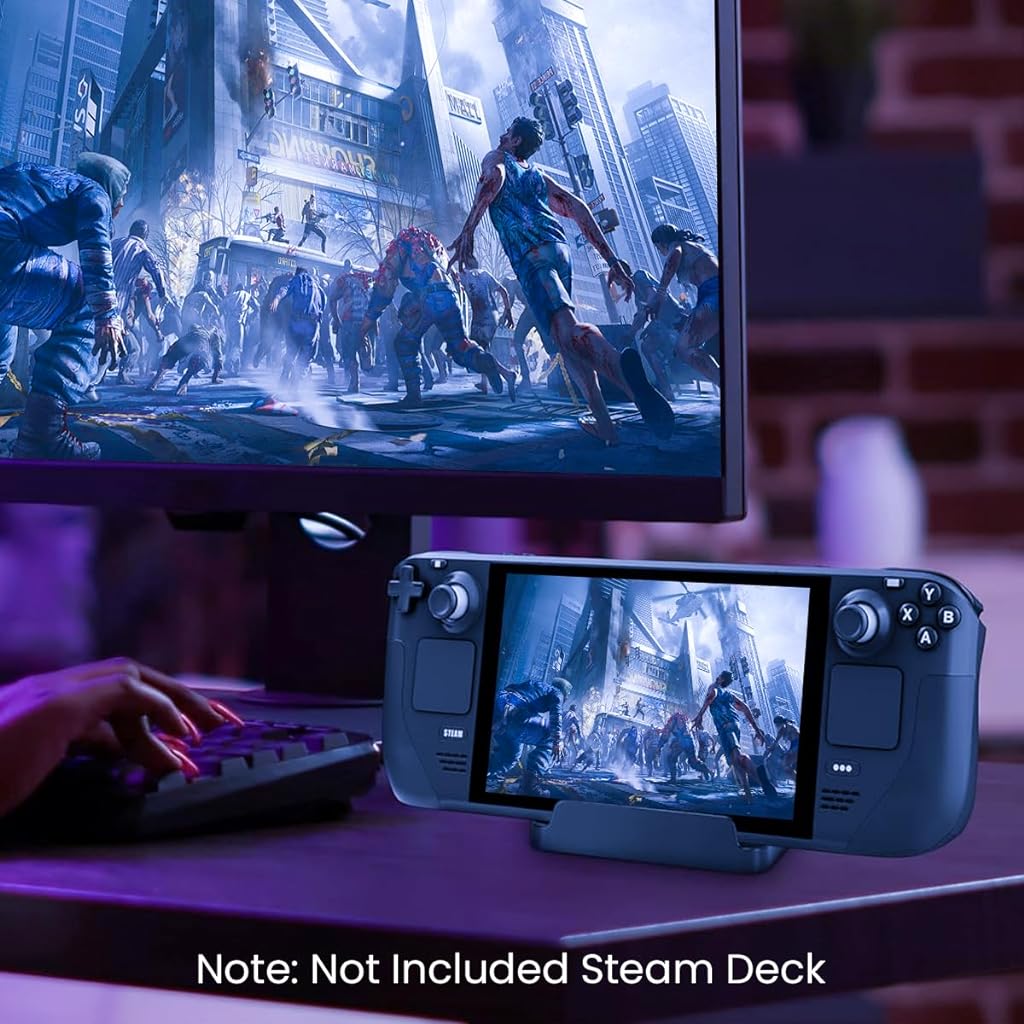 ZORBES® Holder for Steam Deck Desk Stand for Rog Ally Switch Game Pad Stand Anti-Slip Base Design Steam Deck Accessories Holder Stand for Asus Rog Ally Gaming Console/Steam Deck/Switch/OLED/Lite - verilux