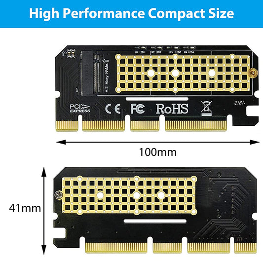 NVME Adapter PCIe x16 with Gel Pad