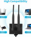 Verilux Dual WiFi Antenna with RP-SMA Male Connector,WiFi Range Extender 2.4GHz 5GHz Dual Band Antenna Magnetic Base for PCI-E WiFi Network Card USB WiFi Adapter Wireless Router