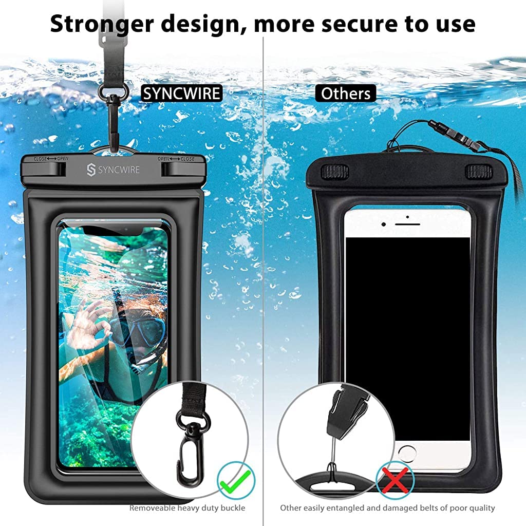 ZORBES® Waterproof Phone Case with Lanyard for Universal Phone Pouch 7.2'' for iPhone 13 Pro Max 13 Mini 12 11 Pro Max Xs Max XR X 8 7 6S, - verilux