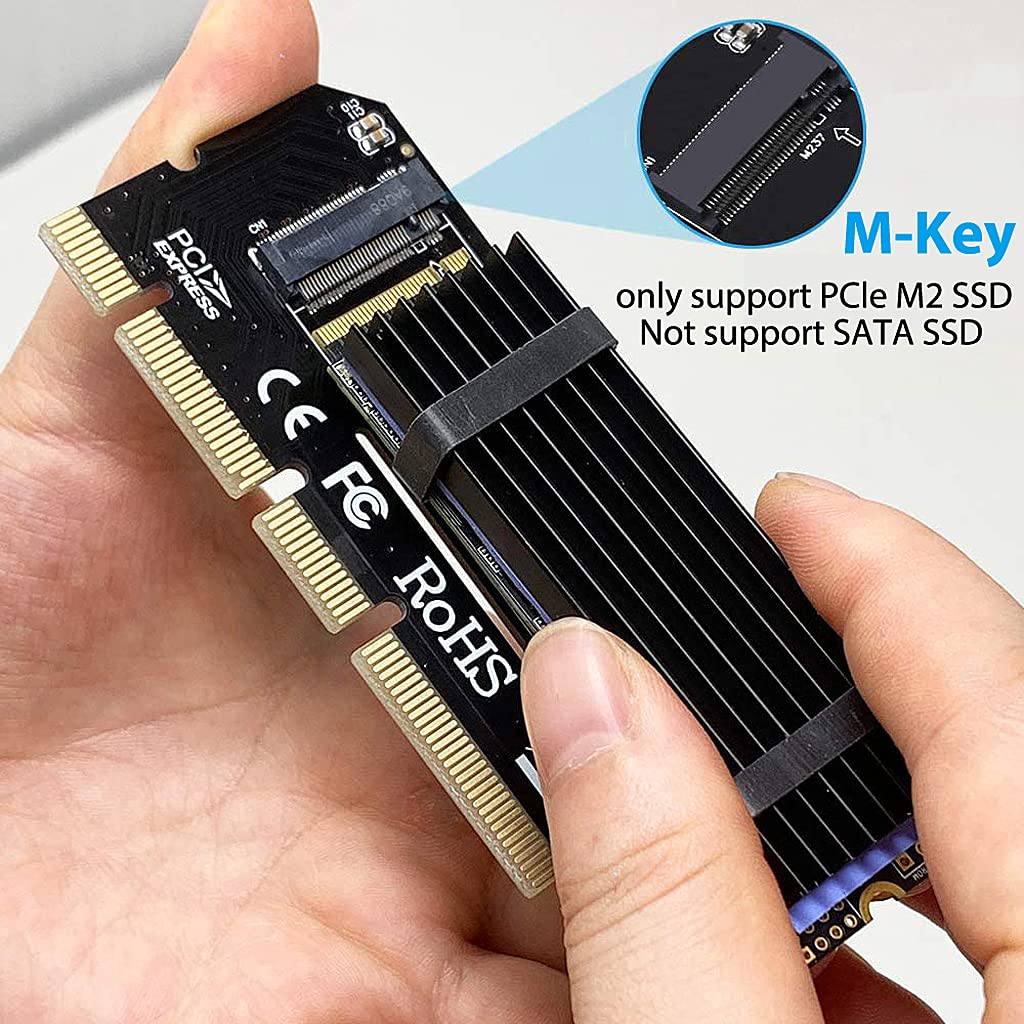 NVME Adapter PCIe x16 with Gel Pad - verilux