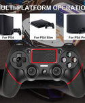 Verilux Controller Compatible with PS4 - Wireless Bluetooth Controller Gamepad Joystick with Dual Shock Touch Panel Compatible for PS4/ Pro/Slim with 6-axis Gyro Sensor, Motion Motors