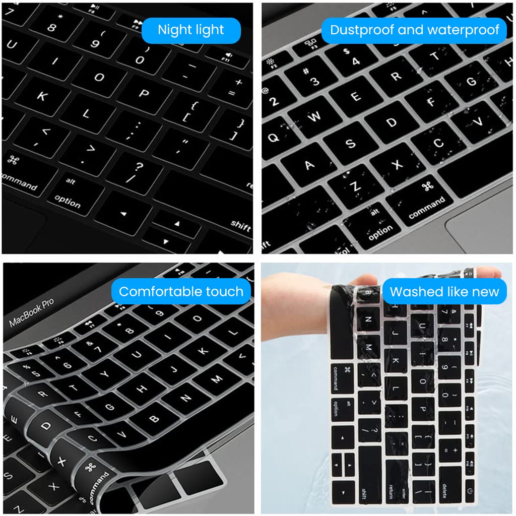 ZORBES® Thin Silicone Keyboard Cover Skin-Black