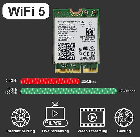 Wireless-AC 9560NGW 802.11ac Bluetooth 5.0