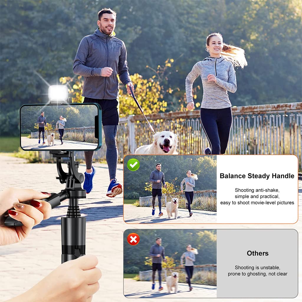 ZORBES® 60'' Retractable Phone Tripod Rotatable Selfie Stick Tripod for Phone & DSLR Professional Photography Tripod, Lightweight Selfie Stick Tripod with Bluetooth Remote Use - verilux