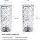 Verilux 3 Colors Crystal Lamps Romantic Rose Crystal Diamond Table Lamps Touch Color Changing Light, Acrylic Rechargeable Modern Style Crystal Bedside Lamp(Battery Powered)
