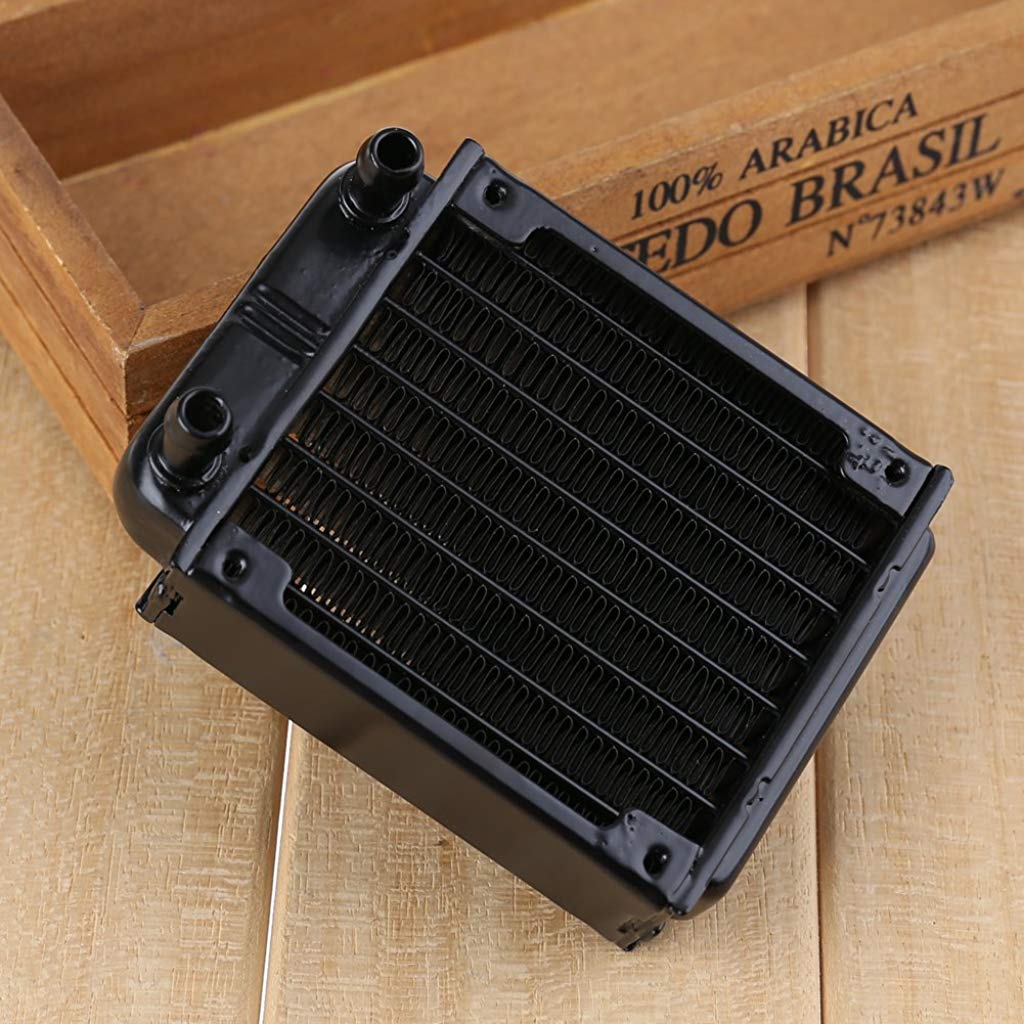 Verilux® 80mm Aluminum Water Cooling Radiator Computer PC Water Cooling System Part (Black Cooling Radiator) - verilux