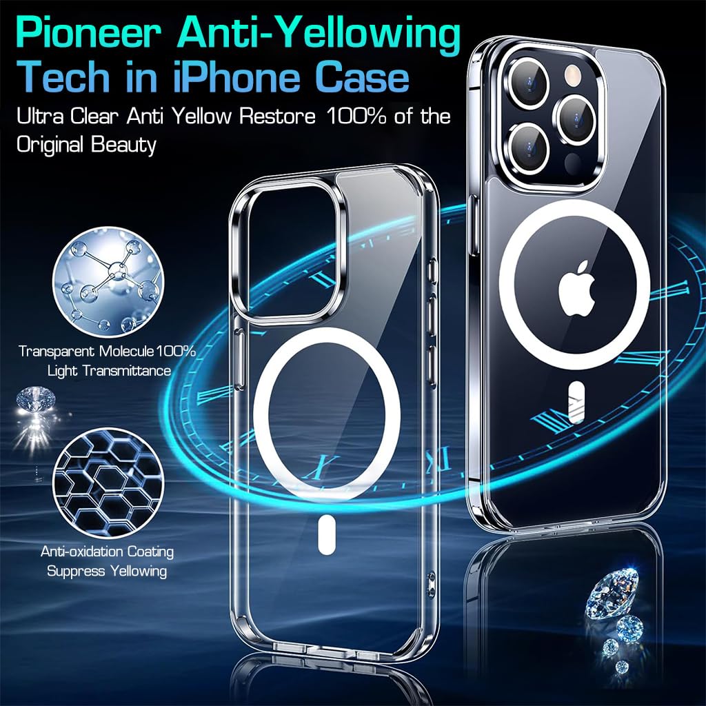 ZORBES® Phone Case for iPhone 15 Pro Anti-Scratch Transparent Phone Cover, Camera Protector & Screen Protector for iPhone 15 Pro, Set of Phone Case for iPhone 15 Pro 6.1" - verilux