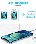 Verilux Type C to Light-ning Cable 6.6FT/2M [MFi Certified] Nylon Braided Cord PD Fast Charging USB C Cable for iPhone 13/12/12 PRO Max/12 Mini/11/11PRO/XS/Max/XR/X/8/8Plus/iPad - Blue