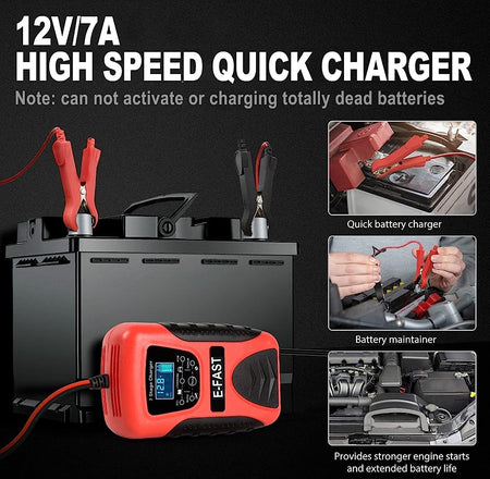 7 Stage Car Battery Charger 12V/7A