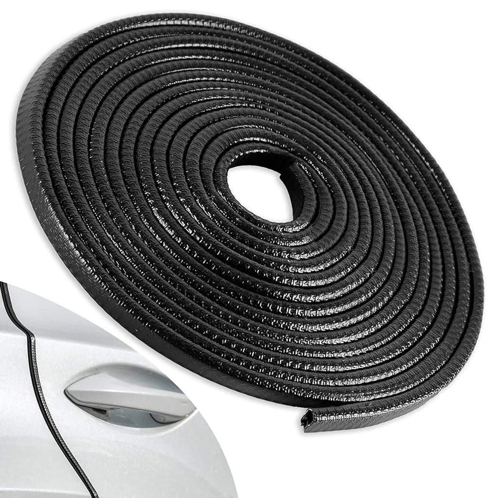 ZORBES® Anti Impact Easy Fit Protection Car Door Frame Cushion Buffer Edge Guards Strip for Cars, Trucks, SUVand ATV 33ft, 10M - verilux