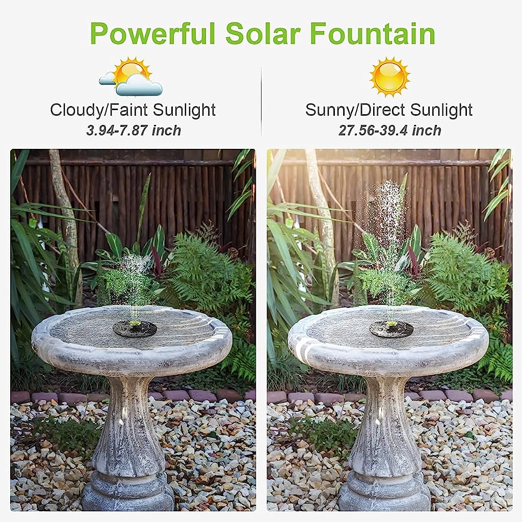 3W Solar Power Mini Water Fountain